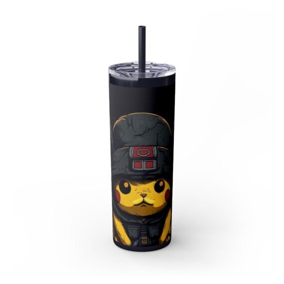 Darth Pika Skinny Tumbler with Straw 20oz - Image 8