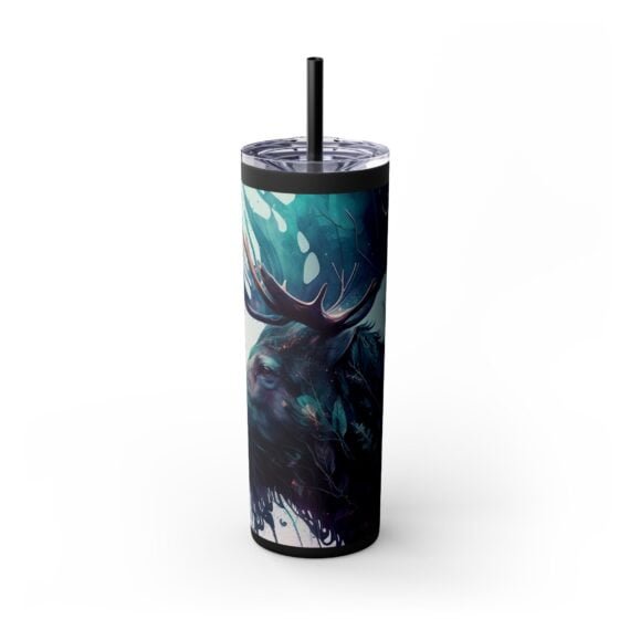Mystical Moose Skinny Tumbler with Straw 20oz - Image 12