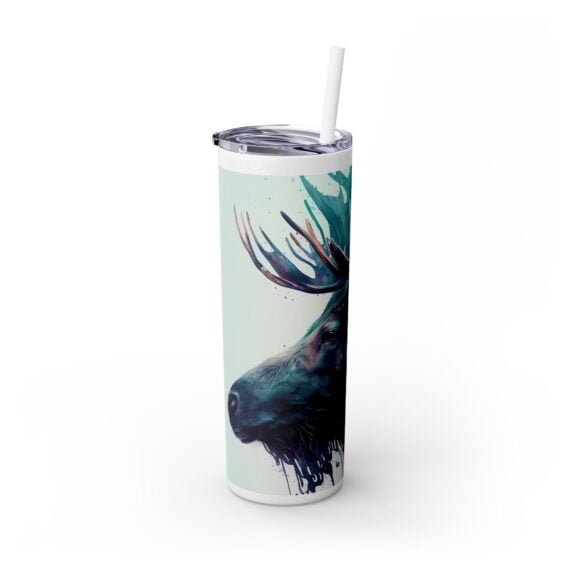 Mystical Moose Skinny Tumbler with Straw 20oz - Image 3