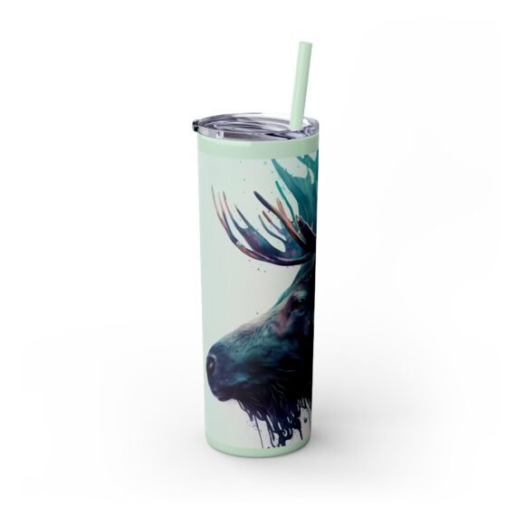 Mystical Moose Skinny Tumbler with Straw 20oz - Image 11