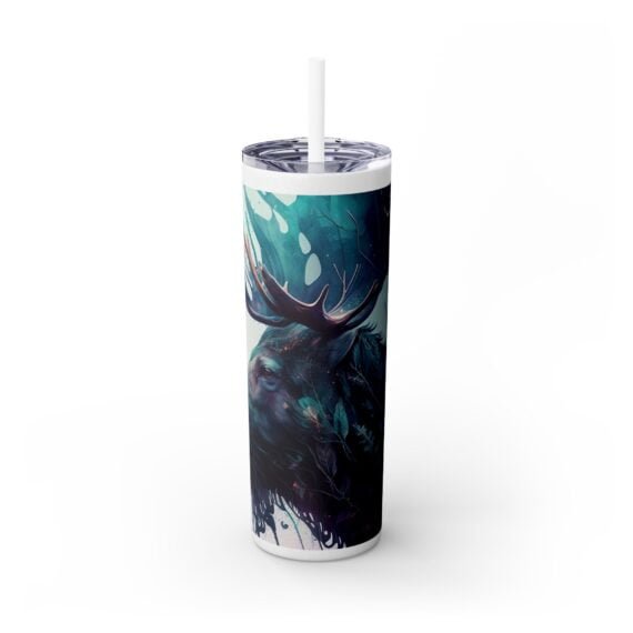 Mystical Moose Skinny Tumbler with Straw 20oz - Image 2