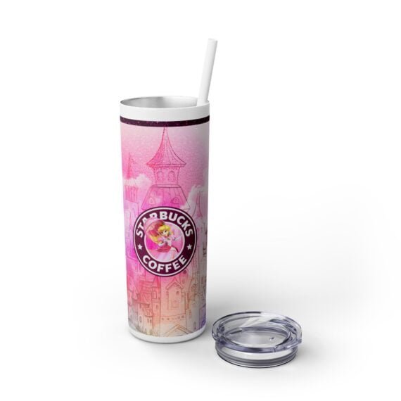 Peach Starbucks Skinny Tumbler with Straw 20oz - Image 7