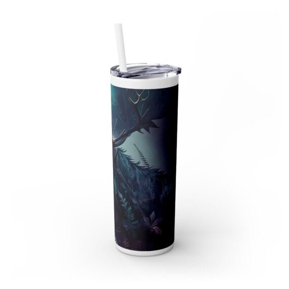 Mystical Moose Skinny Tumbler with Straw 20oz - Image 5