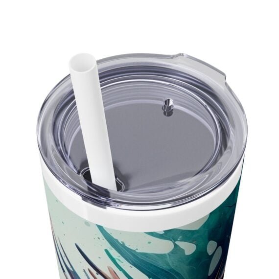 Mystical Moose Skinny Tumbler with Straw 20oz - Image 8