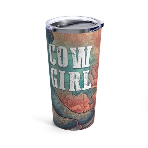 Cow Girl Tumbler with Text